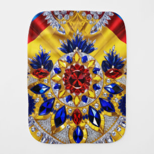 Special burp cloth with Romanian Colors