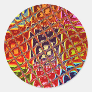 Special Christmas colors Snow  Santa HoHoho Pop Ar Classic Round Sticker