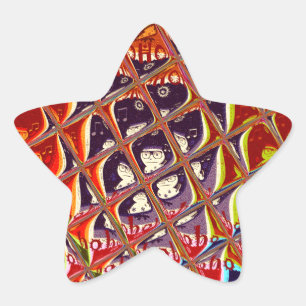 Special Christmas colors Snow Santa HoHoho Pop Ar Star Sticker