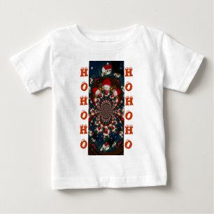 Special Christmas Santa Kaleidoscope Design Baby T-Shirt
