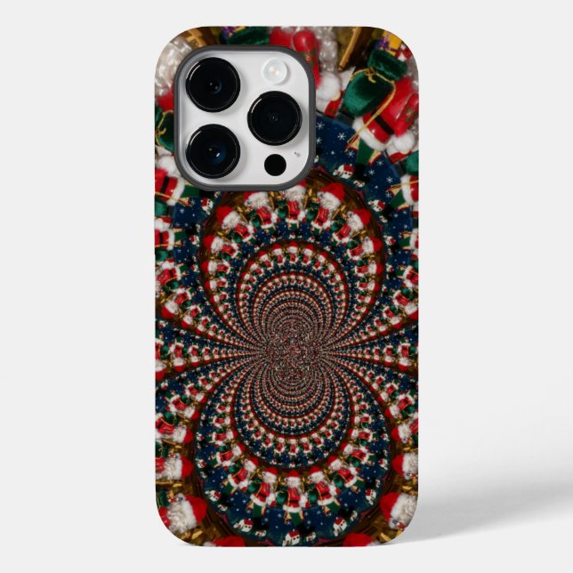 Special Christmas Santa Kaleidoscope Design Case-Mate iPhone Case (Back)