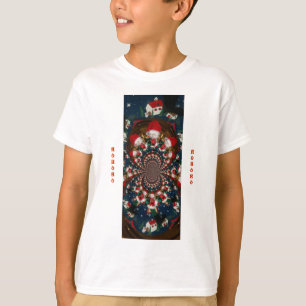 Special Christmas Santa Kaleidoscope Design T-Shirt