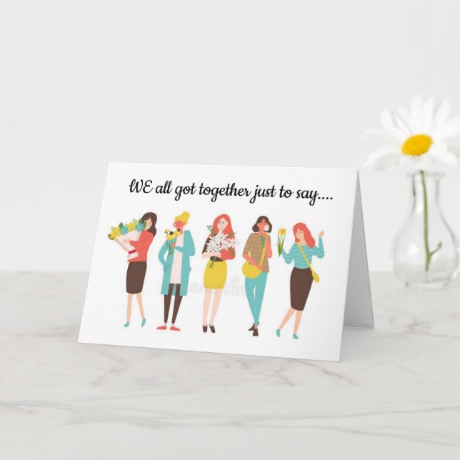 *SPECIAL CO-WORKER* ON HER BIRTHDAY CARD (Small Plant)