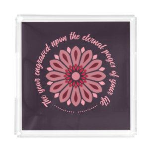 SPECIAL COLORFULL MODERN GIFT DAUGHTER SISTER MOM ACRYLIC TRAY