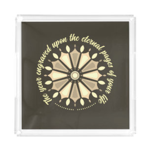 SPECIAL COLORFULL MODERN GIFT DAUGHTER SISTER MOM ACRYLIC TRAY