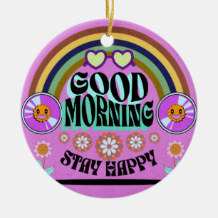 SPECIAL COLORFULL MODERN GIFT DAUGHTER SISTER MOM CERAMIC ORNAMENT