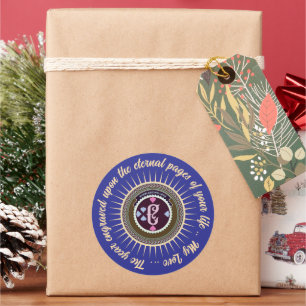 SPECIAL COLORFULL MODERN GIFT DAUGHTER SISTER MOM CLASSIC ROUND STICKER