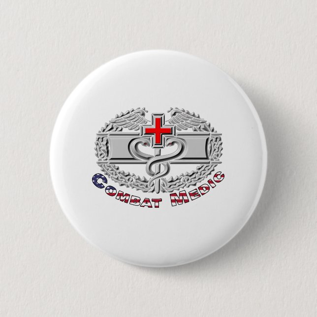 Special Combat Medic Badge Design Button (Front)