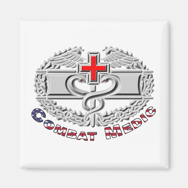 Special Combat Medic Badge Design Magnet (Front)
