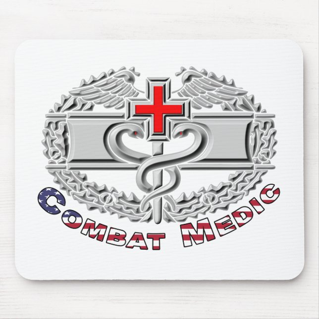 Special Combat Medic Badge Design Mouse Pad (Front)