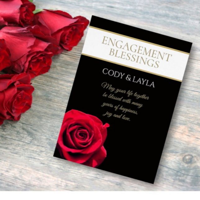 Special Couple! Engagement blessings custom Card (Creator Uploaded)