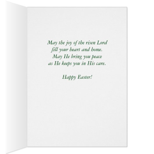 Special Cousin Teal Blue Flowers with Cross Easter (Inside (Right))