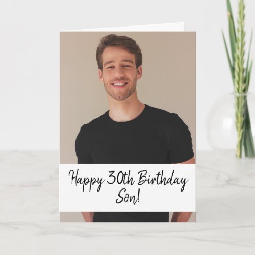 Special Custom Photo Son 30th Birthday