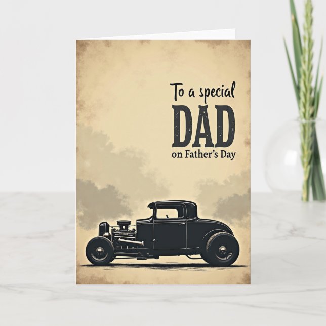 Special Dad Auto Silhouette Card (Front)