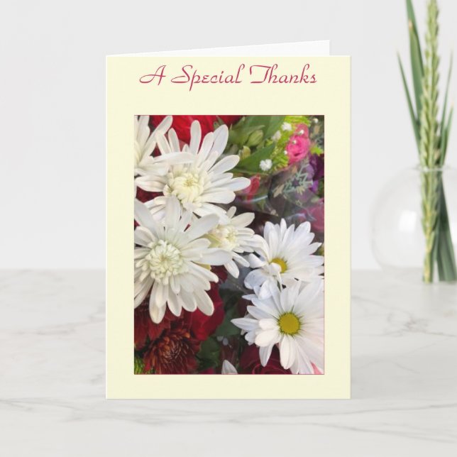Special Daisies Thanks Card (Front)