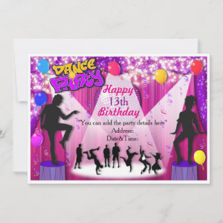 Special Dance Party Invitation