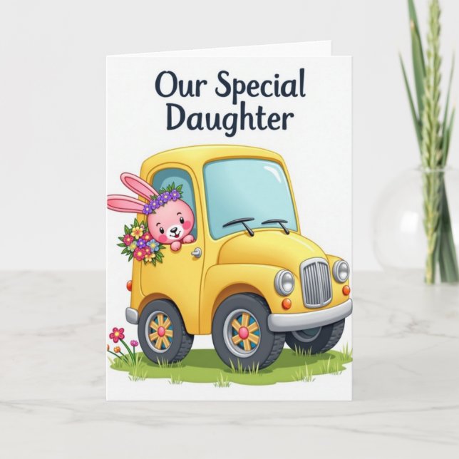 Special Daughter Auto Smiles Card (Front)