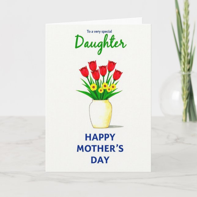 Special Daughter Day Greeting Card (Front)