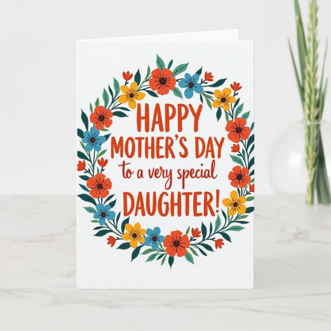 Special Daughter Message Card (Front)