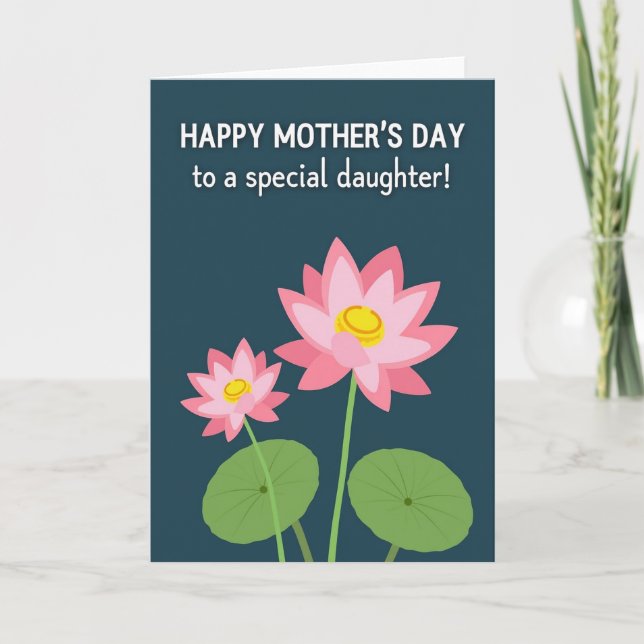 Special Daughter Mothers Card (Front)
