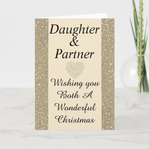 special daughter  partner Christmas card