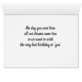 "SPECIAL DAUGHTER" SPECIAL "BIRTHDAY" WISHES FOR U (Inside Horizontal (Bottom))