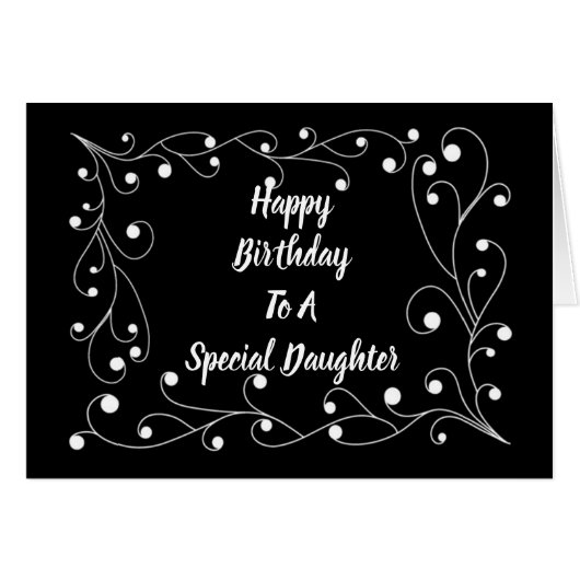 "SPECIAL DAUGHTER" SPECIAL "BIRTHDAY" WISHES FOR U (Front Horizontal)