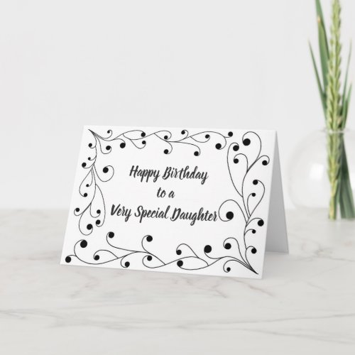 SPECIAL DAUGHTER SPECIAL BIRTHDAY WISHES FOR U CARD