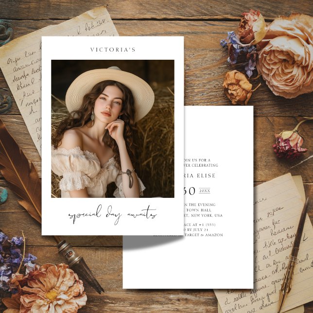 Special Day Awaits Budget Bridal Shower Photo Invitation (Creator Uploaded)