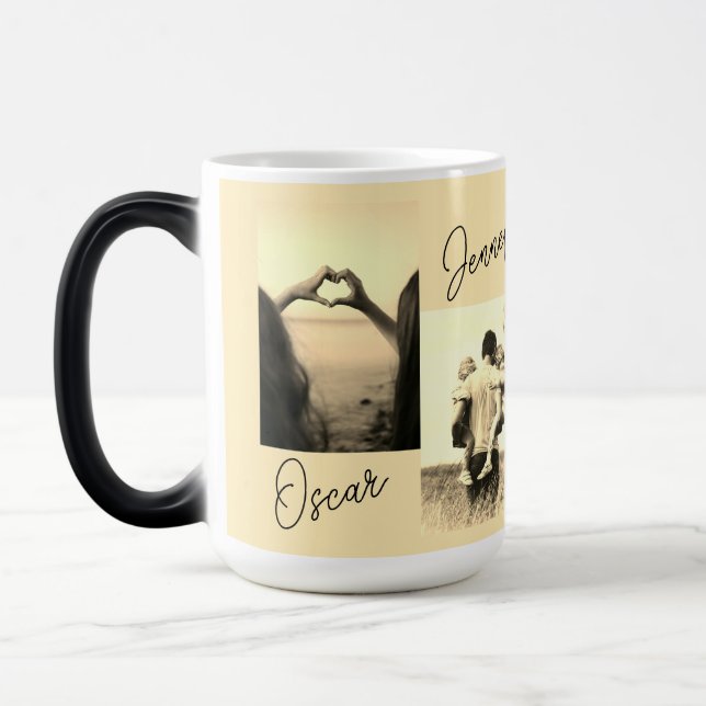 special day Dad coffee sepia mug (Left)