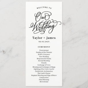 Special Day EDITABLE COLOR Wedding Program
