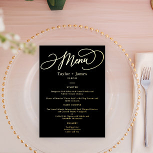 Special Day REAL FOIL Elegant Menu Card