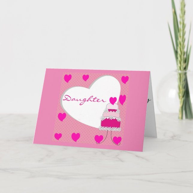 SPECIAL DAY **SPECIAL DAUGHTER** HAPPY BIRTHDAY CARD (Front)