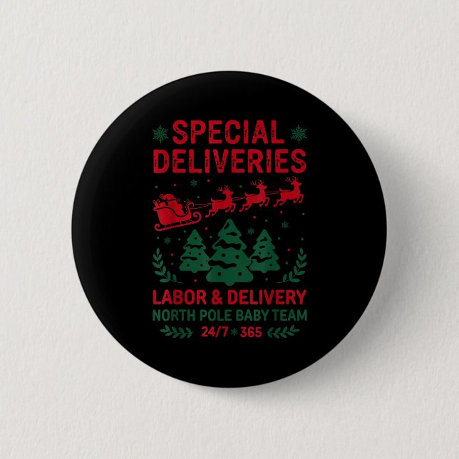 Special Deliveries Labor And Delivery Baby Nurse C Button (Front)