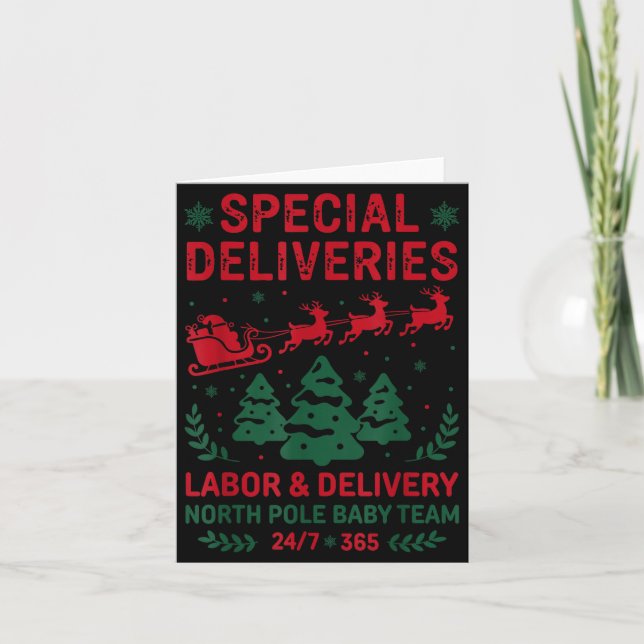 Special Deliveries Labor And Delivery Baby Nurse C Card (Front)
