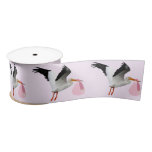 Special Delivery Baby Girl Pink Ribbon