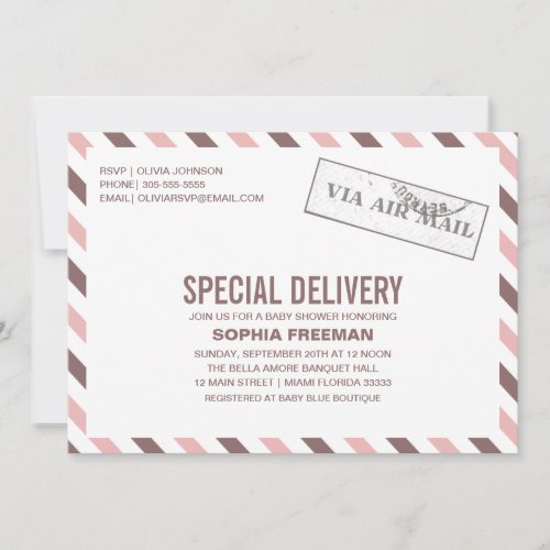 SPECIAL DELIVERY | BABY SHOWER INVITATION