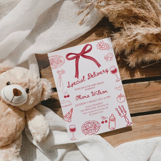 Special Delivery Baby Shower Party Invitation (Creator Uploaded)