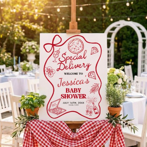 Special Delivery Baby Shower Welcome Sign