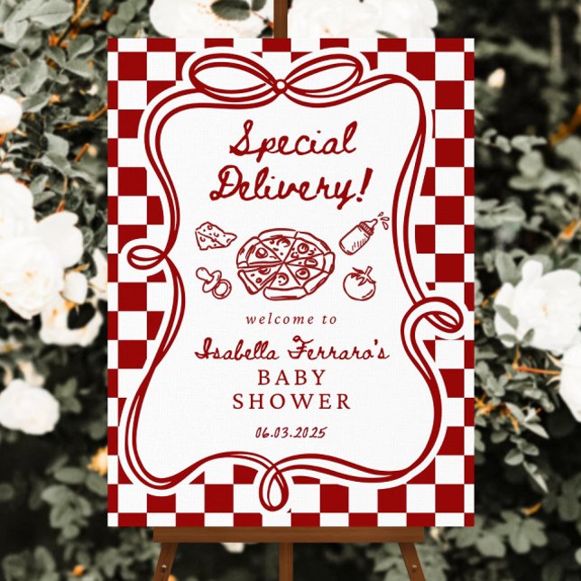 Special Delivery Baby Shower Welcome Sign, Slice  Foam Board (Creator Uploaded)