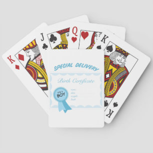 Special Delivery Boy Poker Cards