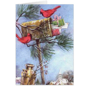 Special Delivery, Cardinals at a Snowy Mailbox Pos Cards