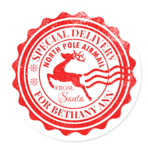 Special Delivery Christmas Gift Tag From Santa
