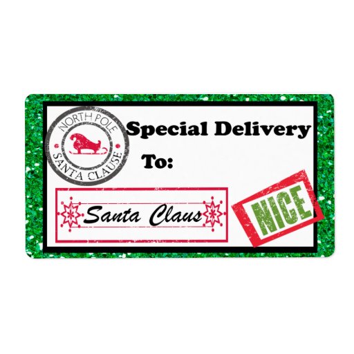 Special Delivery Christmas Package Label | Zazzle