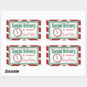 Special Delivery Christmas sticker gift tag | Zazzle