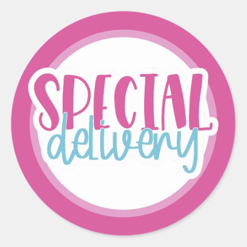 Special Delivery Classic Round Sticker