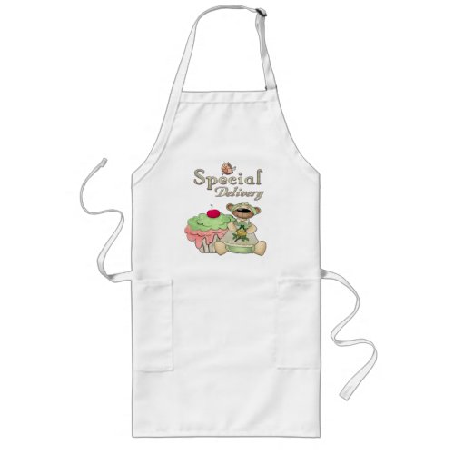 Special Delivery Cupcake Bear BAKERS CATERING PROF Long Apron