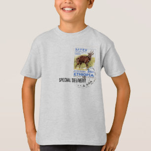 Special Delivery - Ethiopian Bushbuck Stamp T-Shirt