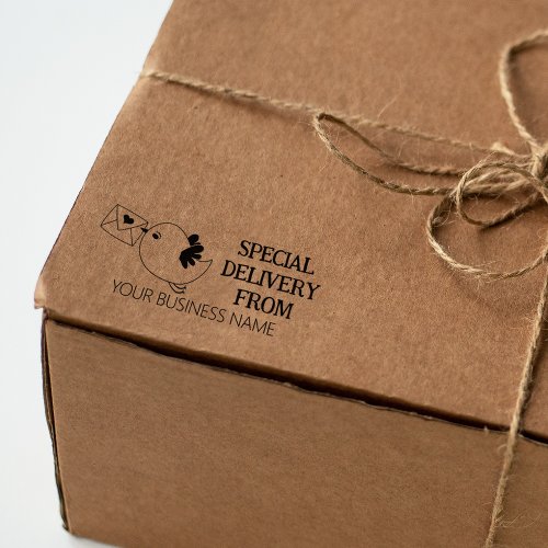 Special Delivery From Custom Business Packaging Rubber Stamp