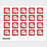 Christmas Mail From Santa North Pole Delivery Rectangular Sticker, Zazzle